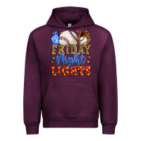 Mauve Wine friday night lights baseball Urban Hoodie - Zillion Design Studio