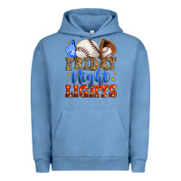 Pigment Pebble Blue friday night lights baseball Urban Hoodie - Zillion Design Studio