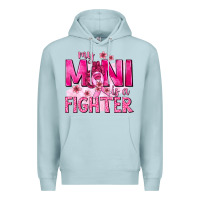 Blue Mist My Mini Is a Fighter with Ribbon Premium Hoodie - texasbilliewilder