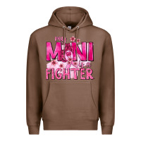 Chestnut My Mini Is a Fighter with Ribbon Premium Hoodie - texasbilliewilder