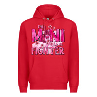 Red My Mini Is a Fighter with Ribbon Premium Hoodie - texasbilliewilder