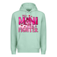 Seafoam My Mini Is a Fighter with Ribbon Premium Hoodie - texasbilliewilder