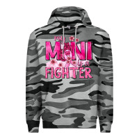 Slate Camo My Mini Is a Fighter with Ribbon Premium Hoodie - texasbilliewilder
