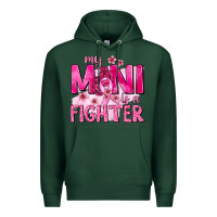 Sports Green My Mini Is a Fighter with Ribbon Premium Hoodie - texasbilliewilder
