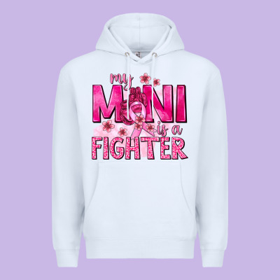 My Mini Is A Fighter With Ribbon Premium Hoodie Designed By Texasbilliewilder