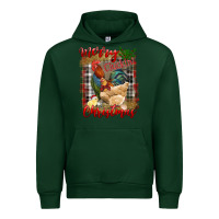 Forest Green merry cluckin' christmas Urban Hoodie - RanaPortraitStore