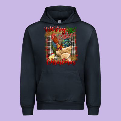 Merry Cluckin' Christmas Urban Hoodie Designed By Ranaportraitstore