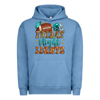 Pigment Pebble Blue friday night lights american football Urban Hoodie - Zillion Design Studio
