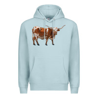 Blue Mist longhorn Premium Hoodie - RanaPortraitStore