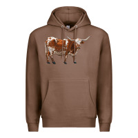 Chestnut longhorn Premium Hoodie - RanaPortraitStore