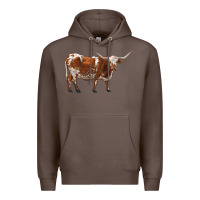 Coffee longhorn Premium Hoodie - RanaPortraitStore
