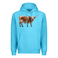 Ocean Blue longhorn Premium Hoodie - RanaPortraitStore