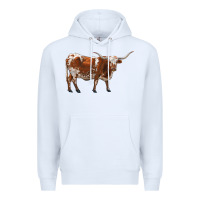 White longhorn Premium Hoodie - RanaPortraitStore
