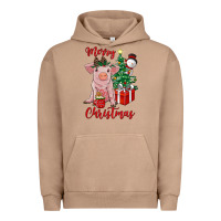 Pigment Burro merry christmas pig Urban Hoodie - RanaPortraitStore