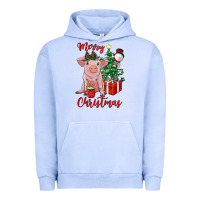 Pigment Grape Ice merry christmas pig Urban Hoodie - RanaPortraitStore