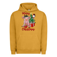 Pigment Peanut Butter merry christmas pig Urban Hoodie - RanaPortraitStore