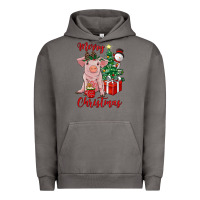 Pigment Tornado merry christmas pig Urban Hoodie - RanaPortraitStore