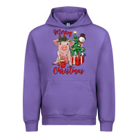 Tulip merry christmas pig Urban Hoodie - RanaPortraitStore