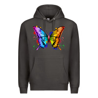 Smoke rainbow butterfly Premium Hoodie - Zillion Design Studio