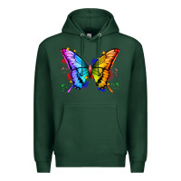 Sports Green rainbow butterfly Premium Hoodie - Zillion Design Studio
