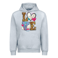 Heather Grey love volleyball Urban Hoodie - Zillion Design Studio