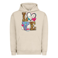 Pigment French Oak love volleyball Urban Hoodie - Zillion Design Studio