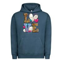 Pigment Midnight Navy love volleyball Urban Hoodie - Zillion Design Studio