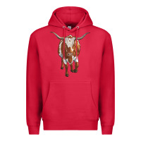 Cardinal longhorn cow Premium Hoodie - RanaPortraitStore