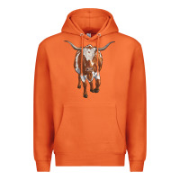 Carrot longhorn cow Premium Hoodie - RanaPortraitStore