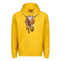 Lemon longhorn cow Premium Hoodie - RanaPortraitStore