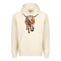 Tofu longhorn cow Premium Hoodie - RanaPortraitStore
