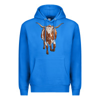 True Royal longhorn cow Premium Hoodie - RanaPortraitStore