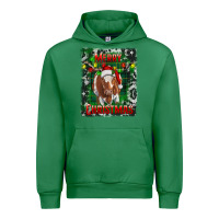 Emerald merry christmas longhorn cow Urban Hoodie - RanaPortraitStore