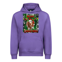 Tulip merry christmas longhorn cow Urban Hoodie - RanaPortraitStore
