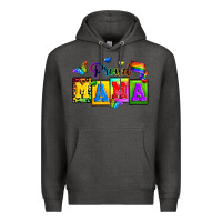 Charcoal Heather proud mama Premium Hoodie - Zillion Design Studio
