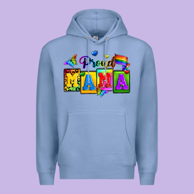 Proud Mama Premium Hoodie Designed By Zillion Design Studio