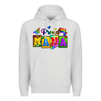 Dove Grey proud mama Premium Hoodie - Zillion Design Studio