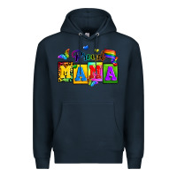 Navy proud mama Premium Hoodie - Zillion Design Studio