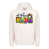 Pale Pink proud mama Premium Hoodie - Zillion Design Studio