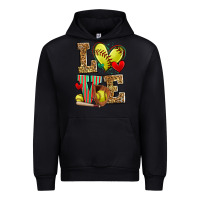Black love softball Urban Hoodie - Zillion Design Studio