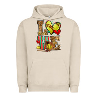 Pigment French Oak love softball Urban Hoodie - Zillion Design Studio