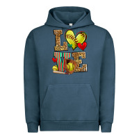 Pigment Midnight Navy love softball Urban Hoodie - Zillion Design Studio