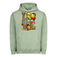 Pigment Oil Green love softball Urban Hoodie - Zillion Design Studio