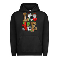 Pigment Black love soccer Urban Hoodie - Zillion Design Studio