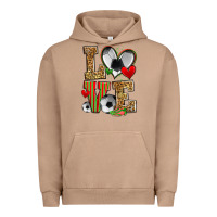 Pigment Burro love soccer Urban Hoodie - Zillion Design Studio