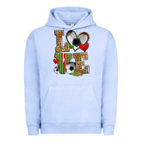 Pigment Grape Ice love soccer Urban Hoodie - Zillion Design Studio
