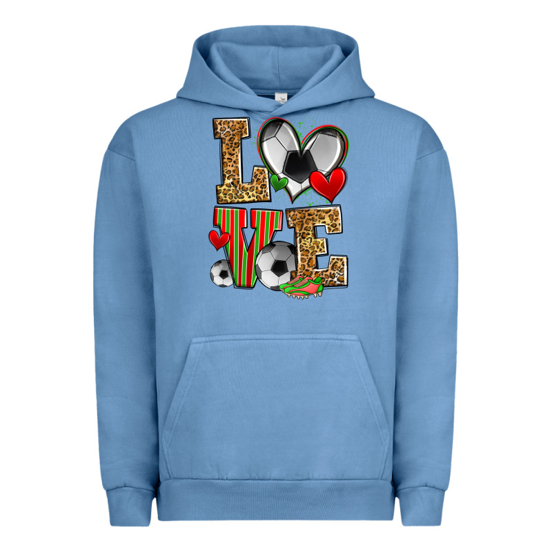 Love Soccer Urban Hoodie by Zillion Design Studio | Teevron