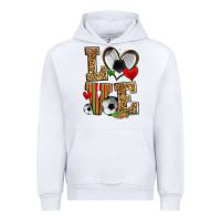 White love soccer Urban Hoodie - Zillion Design Studio