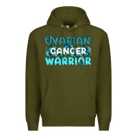 Army Green Ovarian Cancer Warrior Premium Hoodie - texasbilliewilder