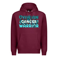 Burgundy Ovarian Cancer Warrior Premium Hoodie - texasbilliewilder